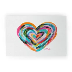 EttaVee Art Heart No1 Looped Vinyl Welcome Mat - Society6 -Decor Haven Shop GUEST 001cb4c0 d34a 4930 96da 023594215f8f