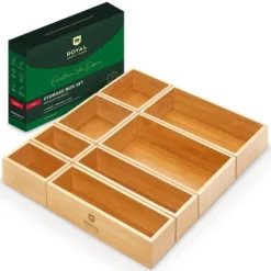 Royal Craft Wood Universal Bamboo Storage Box Set -Decor Haven Shop GUEST 0095982c 38f5 42cf b565 1d17e7cb1b50