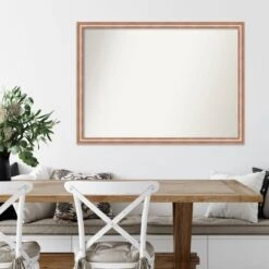 41" X 30" Non-Beveled Harmony Rose Gold Wood Wall Mirror - Amanti Art -Decor Haven Shop GUEST 009e066a 9f46 4541 af26 e8da49379bdf