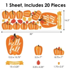 Big Dot Of Happiness Fall Pumpkin - Peel And Stick Kitchen And Home Decor Vinyl Wall Art Stickers - Wall Decals - Set Of 20 -Decor Haven Shop GUEST 00eddd8c b58d 48f4 b62d 8434bebe82e0