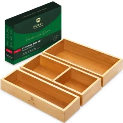 Royal Craft Wood Universal Bamboo Storage Box Set -Decor Haven Shop GUEST 0275c963 a4ea 48e2 ba8f 6dc40bdcb2f9