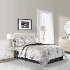 Paris Sketch Bed In A Bag Comforter Set White/Gold - Lanwood Home -Decor Haven Shop GUEST 02acd33b 9ace 49e0 a8ef 268de0b75992