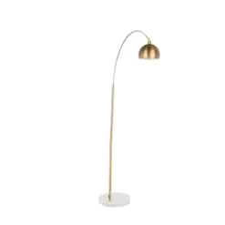 Marble And Metal March Contemporary Floor Lamp Gold (Includes LED Light Bulb) - LumiSource -Decor Haven Shop GUEST 02b2a4f0 e762 45ad 8564 a7cee600cfcf