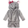 Hudson Baby Infant Girl Plush Animal Face Bathrobe, Gray Rose Elephant, 0-9 Months -Decor Haven Shop GUEST 037c7b60 8fec 42e7 bda2 9eb677f60899