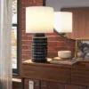 Glossy Table Lamp Navy And White (Includes LED Light Bulb) - Threshold™ -Decor Haven Shop GUEST 0394b06f 3ca0 4c0a 9903 861ffa89adc8