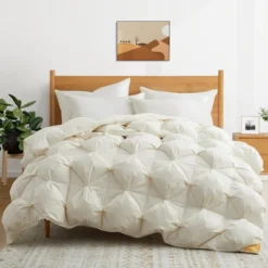 Puredown Pleat Organic Cotton White Goose Down Comforter Duvet Insert -Decor Haven Shop GUEST 03b70599 7383 436c b14a 22f129b1347d