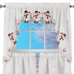 Collections Etc Snowman Cardinal Window Curtain Christmas Decoration -Decor Haven Shop GUEST 049a80b5 b9eb 4654 92ea c7594b8457a0