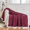 Kate Aurora Ultra Soft & Plush Herringbone Fleece Backing Sofa Accent Throw Blanket - 50 In. W X 60 In. L -Decor Haven Shop GUEST 04a41673 eea3 41f3 8ede 66024913a277