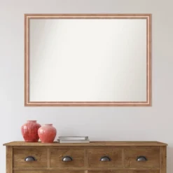 41" X 30" Non-Beveled Harmony Rose Gold Wood Wall Mirror - Amanti Art -Decor Haven Shop GUEST 056a9321 09b0 4cc3 b26e eda53909e9f6