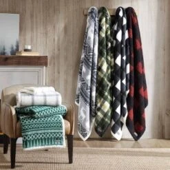 50"x60" Cabin Plaid Reversible Throw Blanket - Eddie Bauer -Decor Haven Shop GUEST 0726a3bb 9a5d 448e 8750 0511f718dc3c