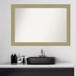 40" X 28" Non-Beveled Mosaic Bathroom Wall Mirror Gold - Amanti Art -Decor Haven Shop GUEST 076bee6c cefb 4614 9cce cd4f014dc8cb