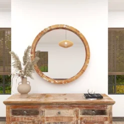 Vintage Wall Mirror Brown - Olivia & May -Decor Haven Shop GUEST 093b47cc 64db 4fc4 abc7 12a05f25e3c0