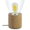 1-Light Olival Table Lamp Cork Finish With Glass Shade - EGLO -Decor Haven Shop GUEST 093f36a1 9e95 43f2 832a a205dbf04a09