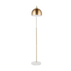 Marble And Metal March Contemporary Floor Lamp Gold (Includes LED Light Bulb) - LumiSource -Decor Haven Shop GUEST 0991f763 7a4a 45c3 b5b5 c2be09517837