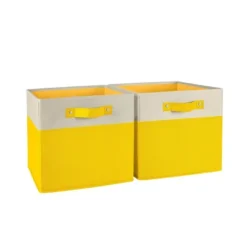 2pc Kids' 10.5" Two-Toned Folding Storage Bin Set - RiverRidge Home -Decor Haven Shop GUEST 09b3658e 575d 42cb af18 bd012e024ff2