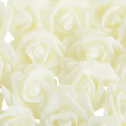 Juvale 100 Pack Ivory Artificial Rose Flower Heads, 3 Inch Stemless Flowers For Weddings, Bouquets, DIY Crafts -Decor Haven Shop GUEST 0a52f93e 5f52 4e4c 90a8 d1b3070fa937