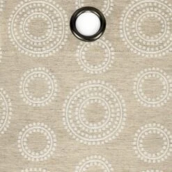 Kate Aurora Contemporary Woven Jacquard Modular Circles Grommet Top Single Window Curtain Panel -Decor Haven Shop GUEST 0a9362c9 b3b0 4d23 9aa5 834ee0dc72e4