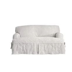 Matelasse Damask Slipcover White - Sure Fit -Decor Haven Shop GUEST 0bb562d4 2225 4cb9 aece e19f819cca25