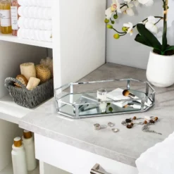 Octangular Design Bathroom Tray Chrome - Home Details -Decor Haven Shop GUEST 0c8a1af2 a2d3 4b7f 9fbc f8850d106353