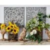 Metal Floral Wall Decor With Embossed Designs Set Of 3 Gray - Olivia & May -Decor Haven Shop GUEST 0d48924d 596e 4330 a246 22b778e90653