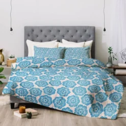 Schatzi Brown Lucy Floral Comforter Set Turquoise - Deny Designs -Decor Haven Shop GUEST 0da5f446 dac4 469b a480 48ba0c66e7c6