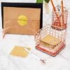 Paper Junkie 3-Pc Set Rose Gold Office Supplies Desk Organizer Sticky Note Pen Letter Holder -Decor Haven Shop GUEST 0dd63b51 6e06 4eee a640 fb92ee9ae0d6