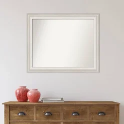 33" X 27" Non-Beveled Trio White Wash Silver Wall Mirror - Amanti Art -Decor Haven Shop GUEST 0e49e865 b564 45c8 a838 f7c31ac794b2