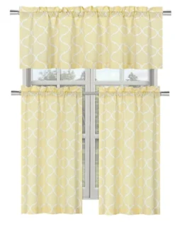 Kate Aurora Shabby Lattice Cotton Blend Kitchen Curtain Tier & Valance Set -Decor Haven Shop GUEST 0eaee347 7ba2 4fbc 92fc 0ad376041018