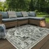 Trinity Distressed Traditional Patio Area Rug Beige/Gray - Captiv8e Designs -Decor Haven Shop GUEST 0f201335 8ddc 4637 980e 445968f58b39