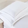 Standard 2pk Hemstitch Pillow Sham White - Luxury Hotel -Decor Haven Shop GUEST 0f6bca36 6562 4b62 a185 5639640d11aa