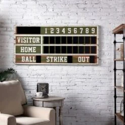 48" Wooden Scoreboard Decorative Wall Art - StyleCraft -Decor Haven Shop GUEST 0f7e09e4 59e0 4a94 ad24 6d5ae0f5ed7b