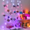 Merkury Photo Clips Curtain Lights Cascading LED String Lights Pink Ombre -Decor Haven Shop GUEST 0fea810f a223 466e b502 d4c5356e333d