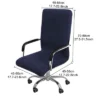 1 Pc Polyester Spandex Waterproof Jacquard Office Computer Armchair Swivel Chair Slipcovers - PiccoCasa -Decor Haven Shop GUEST 102cae1c 6403 4255 8972 4b2cf563ec66