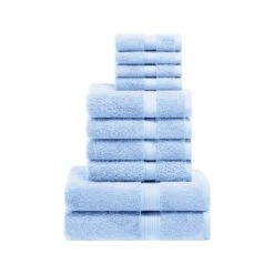 Premium Cotton 800 GSM Heavyweight Plush Luxury 10 Piece Bathroom Towel Set By Blue Nile Mills -Decor Haven Shop GUEST 10bf7b47 d8c2 4b9e 9fa5 ea49881bc5cc