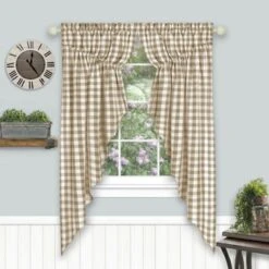 Kate Aurora Farmhouse Plaid Gingham Check Swag Valance Curtain Panel Pair -Decor Haven Shop GUEST 10cfdeeb 08d0 4e7f 97f9 29b401f7c7d8