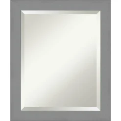 Framed Bathroom Vanity Wall Mirror Brushed Nickel - Amanti Art -Decor Haven Shop GUEST 120e169a ba76 4d0e 82d5 98dec3ab23af