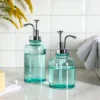 Whole Housewares Clear Glass Lotion And Soap Dispenser Bathroom - 2 Piece - Blue -Decor Haven Shop GUEST 121332cd 199c 4341 9bc0 d4912fd75f32