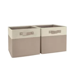 2pc Kids' 10.5" Two-Toned Folding Storage Bin Set - RiverRidge Home -Decor Haven Shop GUEST 1279212b 786b 45f1 b15e 818e05dab01f