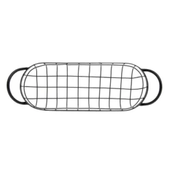 Oblong Black Metal Basket - Foreside Home & Garden -Decor Haven Shop GUEST 12c71218 e512 409b b319 0b7c32cd2c21