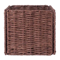 3pc Tessa Woven Rope 3 Small Basket Set Walnut - Winsome -Decor Haven Shop GUEST 13e78922 ac91 4f9a bd7b df20151ece90