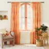 1pc Sheer Ophelia Printed Burnout Window Curtain Panel Orange - Opalhouse™ Designed With Jungalow™ -Decor Haven Shop GUEST 1403018d 86ae 4f43 bdb8 a45381091bf1