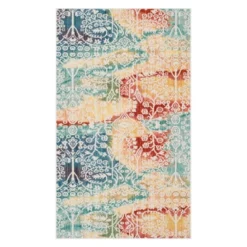 Neva Floral Accent Rug - Safavieh -Decor Haven Shop GUEST 14a7a78e 681b 4946 833a 3deb8a5e30d3