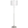 360 Lighting Abba Modern Floor Lamp Standing 66" Tall Brushed Nickel Silver White Diamond Drum Shade For Living Room Bedroom Office House Home Decor -Decor Haven Shop GUEST 15750e4c e604 4179 b0f8 c8bc203fab18