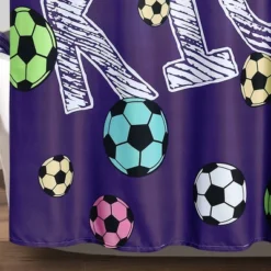 72"x72" Girls Soccer Kick Single Shower Curtain - Lush Décor -Decor Haven Shop GUEST 15cf34f6 4e3d 47e2 80a5 d35ffc2de122