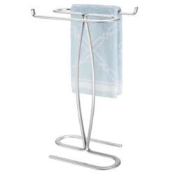 MDesign Metal Hand Towel Holder Stand For Bath Vanity Countertop, 2 Pack, Chrome -Decor Haven Shop GUEST 16724fe1 bf84 483b 94f8 88582f93b850