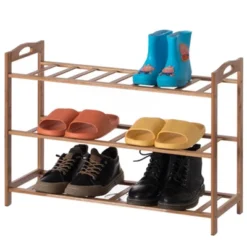 Basicwise Bamboo Storage Shoe Rack, Free Standing Shoe Organizer Storage Rack -Decor Haven Shop GUEST 1bfdb3cf b9ef 4fc9 b304 b7a351d58f2c