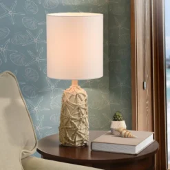 21" Starfish Distressed Mini Table Lamp White - StyleCraft -Decor Haven Shop GUEST 1cd46a97 ba15 4b85 bba7 327ab0168a16