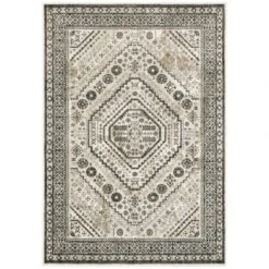 Gabriella Vintage Medallion Rug Ivory/Gray - Captiv8e Designs -Decor Haven Shop GUEST 1cde1849 963b 4786 8377 d8ca4c911f28