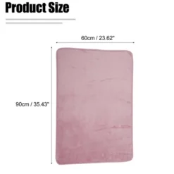 Unique Bargains Solid Color Pattern Bathroom Rugs Polyester Bath Mat Machine Washable Pink 90x60cm -Decor Haven Shop GUEST 1d5fa7ff bd31 41ba 8edb 721064d1832c