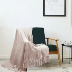 Kate Aurora Ultra Soft & Plush Fringed Oversized Accent Fleece Throw Blanket Cover - 50 In. W X 70 In. L -Decor Haven Shop GUEST 1e1ab8c2 dd17 4739 a4ef c1b50f24c1d1